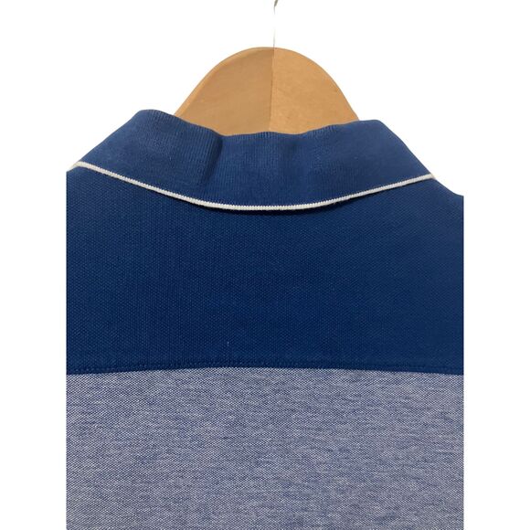 Armani Exchange Men’s Polo Shirt Blue Contrast Trim Logo Size M - Picture 4 of 11